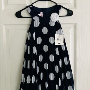 Jessica Ann Blue and White Kid Dress